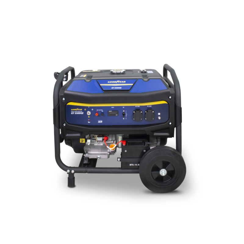 Generador Eléctrico a Gasolina 5500W con Arranque Manual - Goodyear GY5500GE