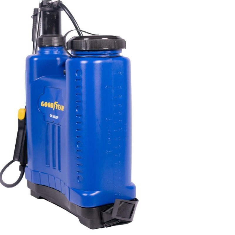 Pulverizador Mochila de Presión Retenida con Lanza de Metal - Goodyear GY1602SP Pulverizador Mochila de Presión Retenida con Lanza de Metal - Goodyear GY1602SP